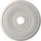 Ekena Millwork Berkshire PVC Medallion (Canopies up to 8 3/8"), 19"OD x 3 1/2"ID x 1"P, Satin Blossom White CMP19BEGBW - alternate 1